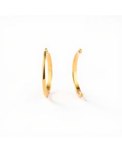 Hoop Earrings 14K Gold 25mm - Hero