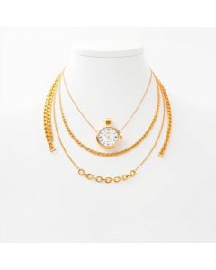 Layered Necklace Set 3pc Gold - Hero
