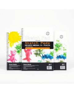 Sketch Pad Mixed Media 9x12" 3-Pack - Hero